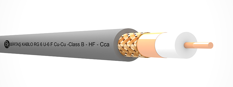 RG 6/U-6 F HF (Cu/Cu) / Class B / EuroClass Cca